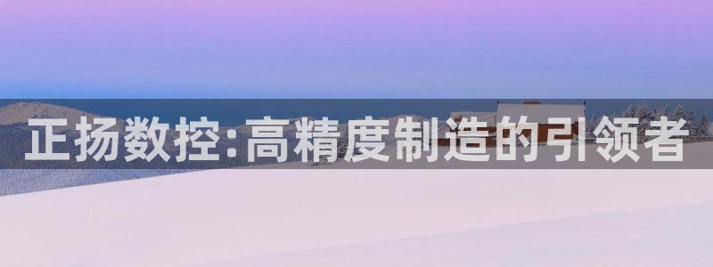 天辰娱乐 qq:正扬数控:高精度制造的引领者